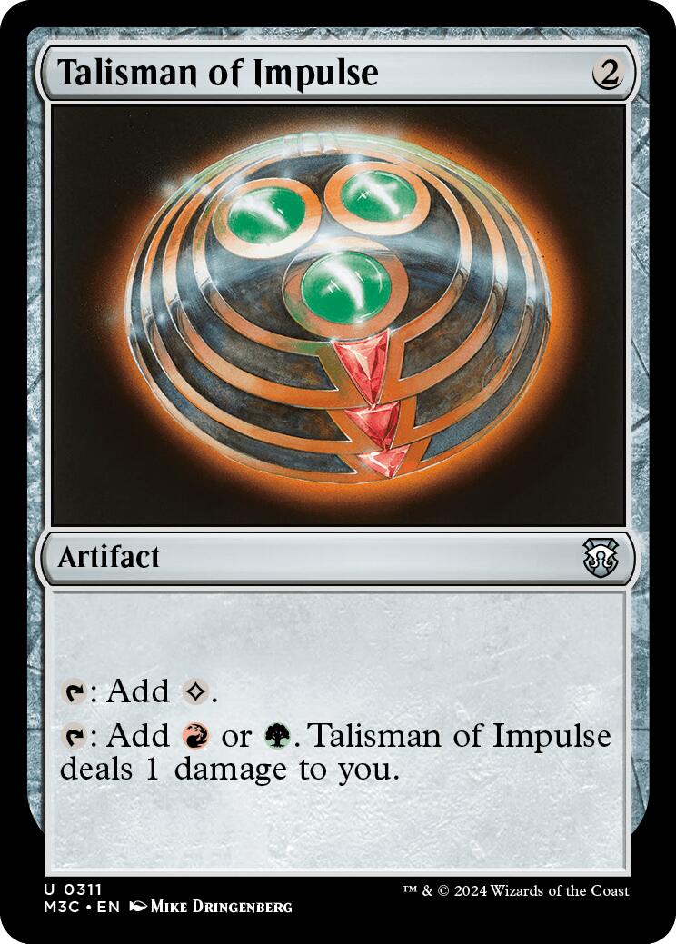 Talisman of Impulse [Modern Horizons 3 Commander] | Lots Moore NSW