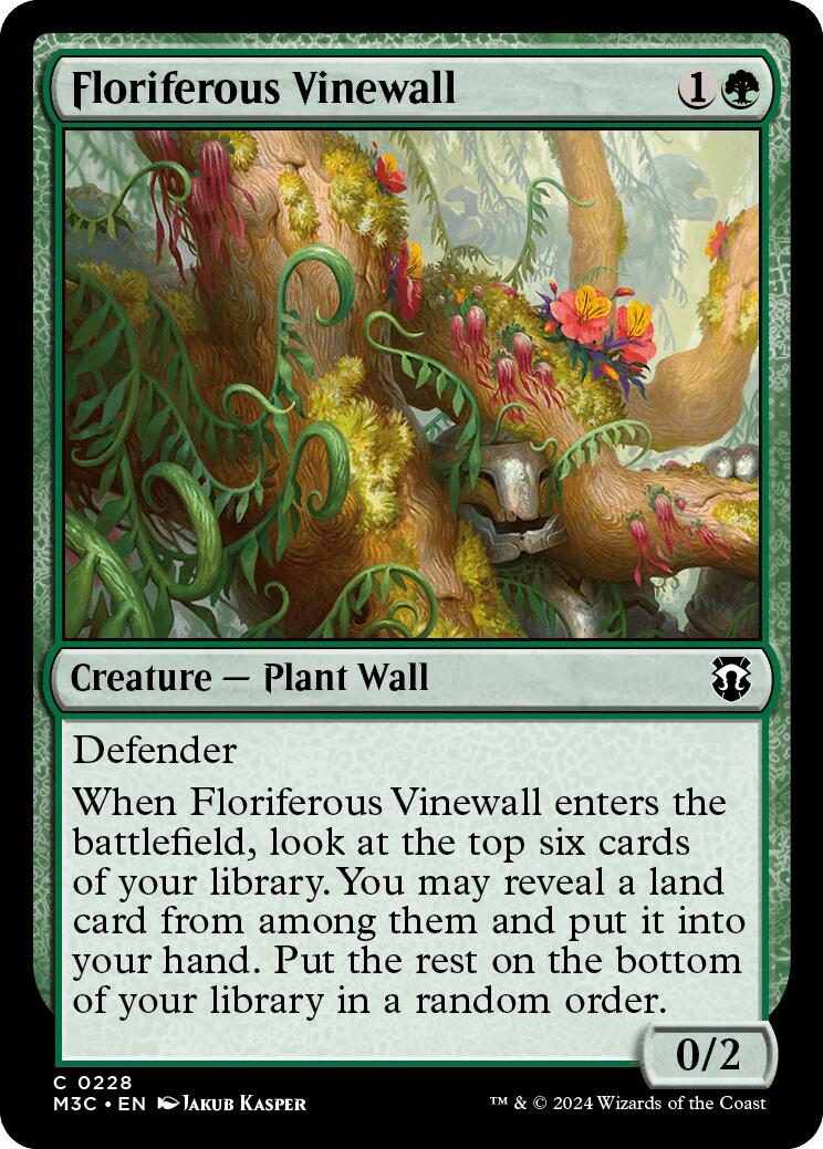 Floriferous Vinewall [Modern Horizons 3 Commander] | Lots Moore NSW