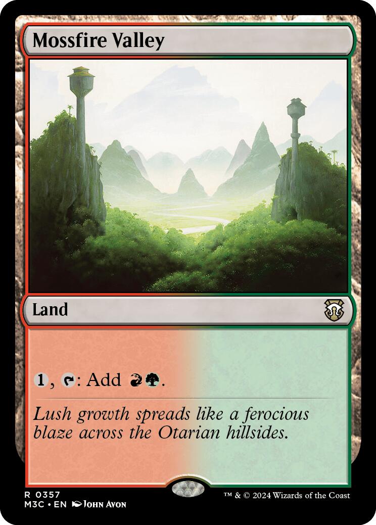 Mossfire Valley [Modern Horizons 3 Commander] | Lots Moore NSW