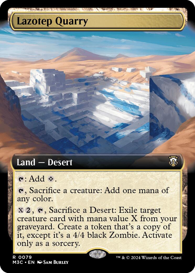 Lazotep Quarry (Extended Art) (Ripple Foil) [Modern Horizons 3 Commander] | Lots Moore NSW