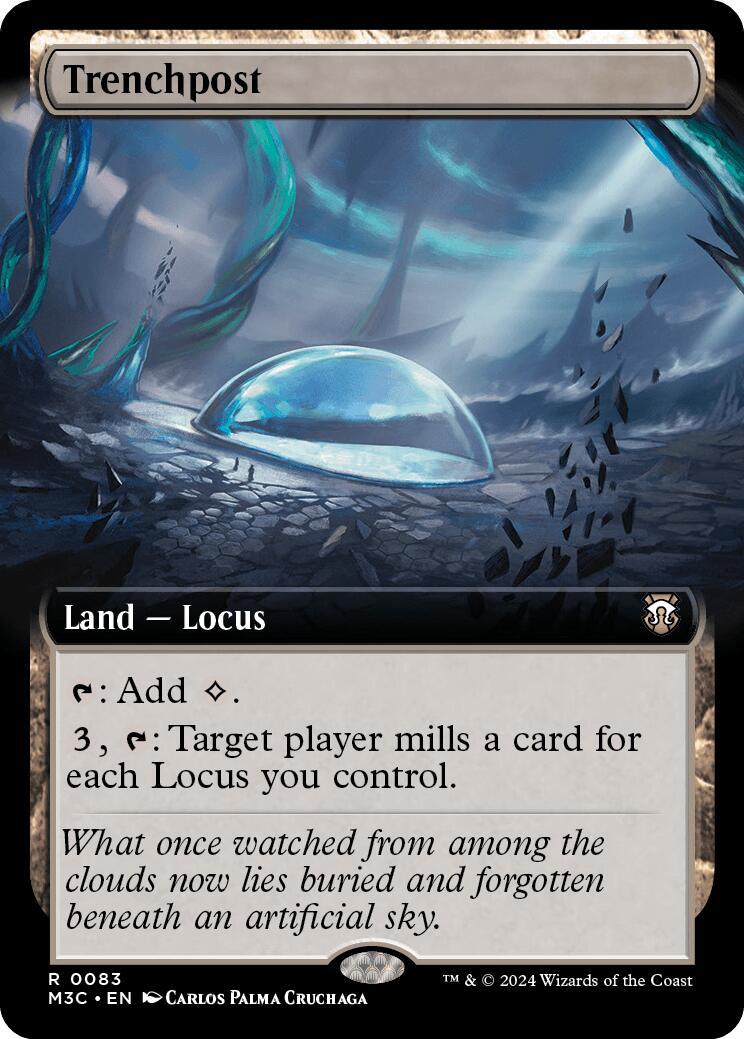 Trenchpost (Extended Art) (Ripple Foil) [Modern Horizons 3 Commander] | Lots Moore NSW