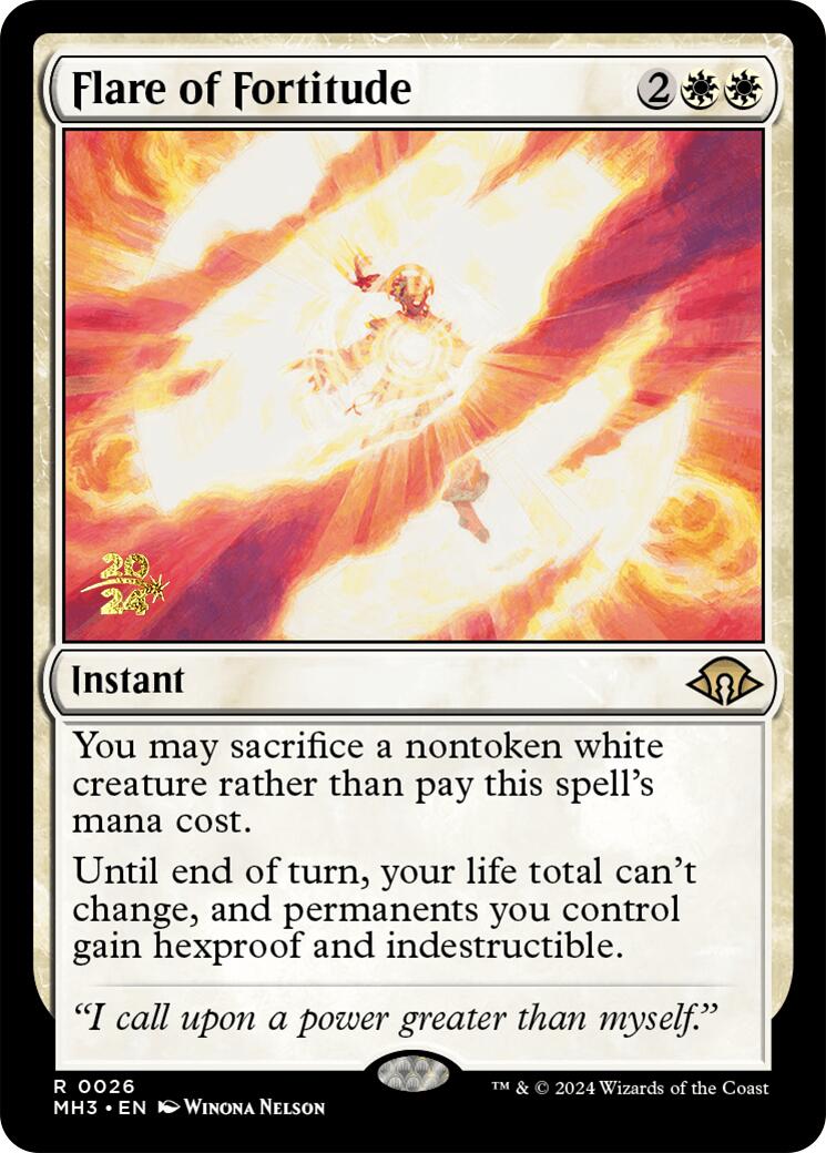 Flare of Fortitude [Modern Horizons 3 Prerelease Promos] | Lots Moore NSW