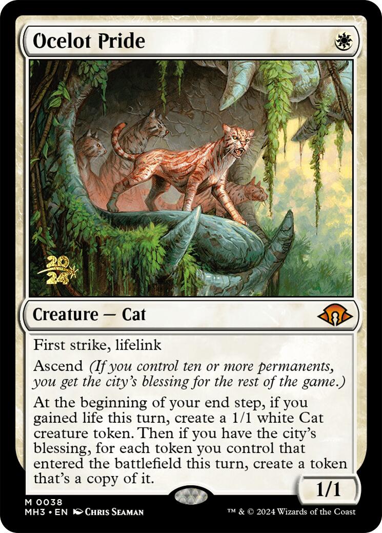 Ocelot Pride [Modern Horizons 3 Prerelease Promos] | Lots Moore NSW