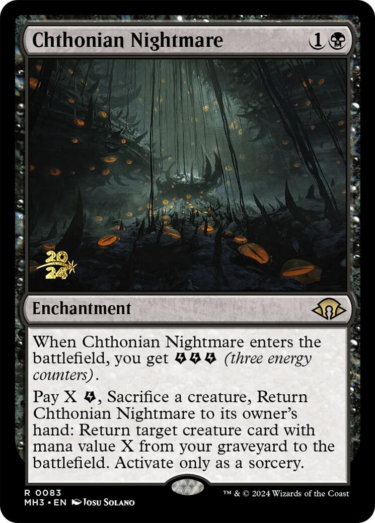 Chthonian Nightmare [Modern Horizons 3 Prerelease Promos] | Lots Moore NSW