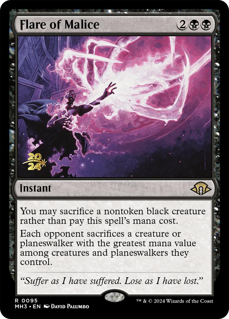Flare of Malice [Modern Horizons 3 Prerelease Promos] | Lots Moore NSW