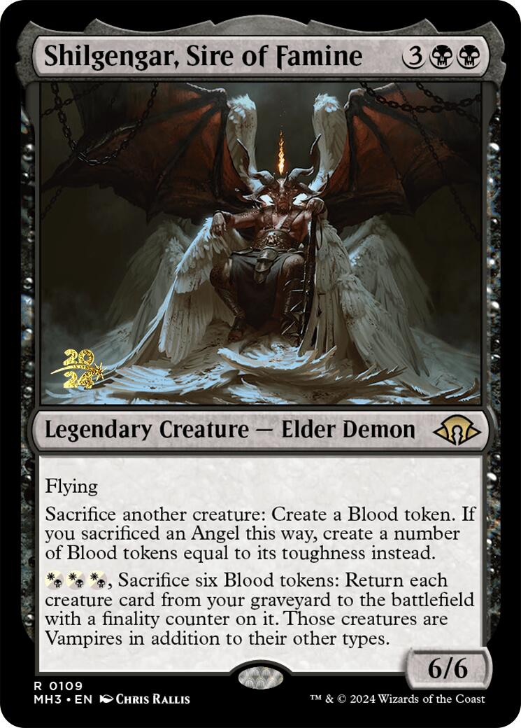 Shilgengar, Sire of Famine [Modern Horizons 3 Prerelease Promos] | Lots Moore NSW