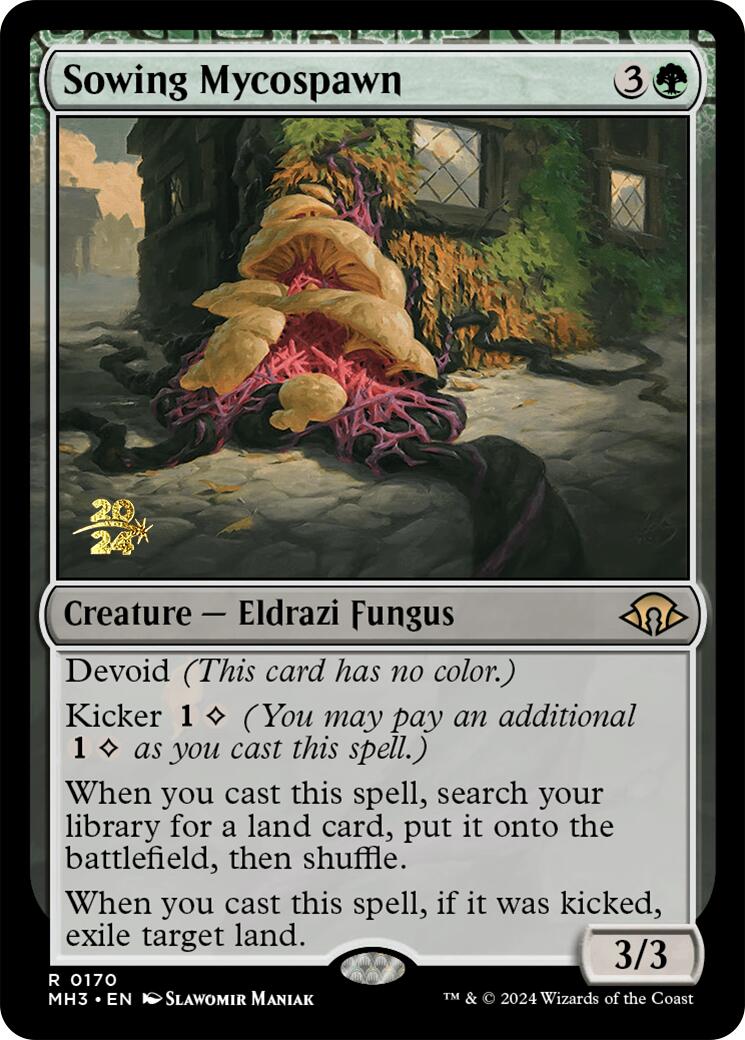 Sowing Mycospawn [Modern Horizons 3 Prerelease Promos] | Lots Moore NSW