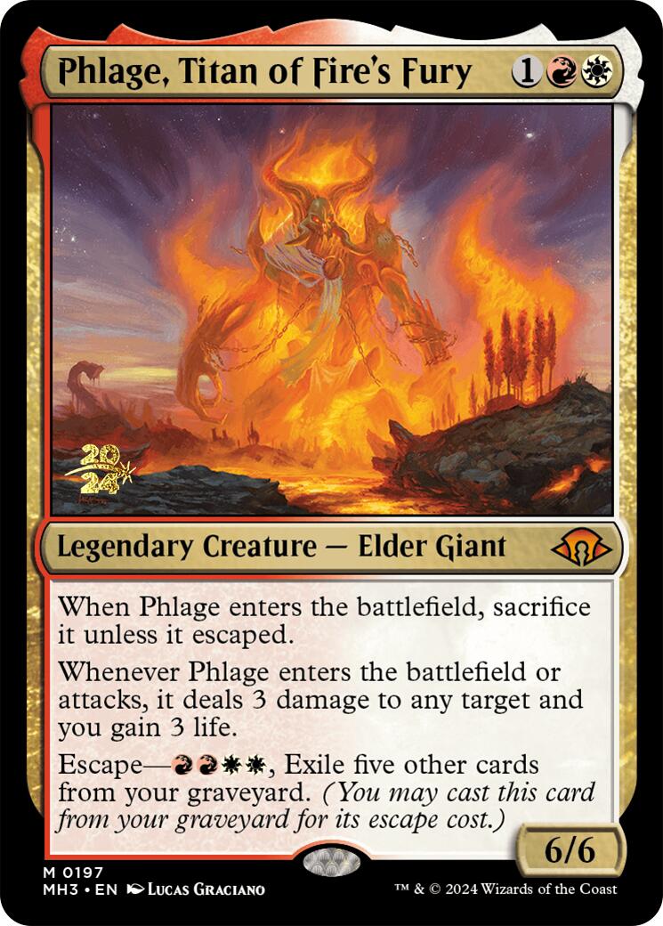 Phlage, Titan of Fire's Fury [Modern Horizons 3 Prerelease Promos] | Lots Moore NSW