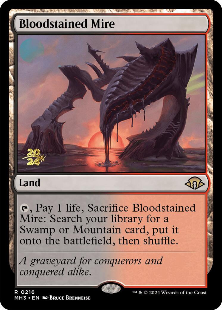 Bloodstained Mire [Modern Horizons 3 Prerelease Promos] | Lots Moore NSW