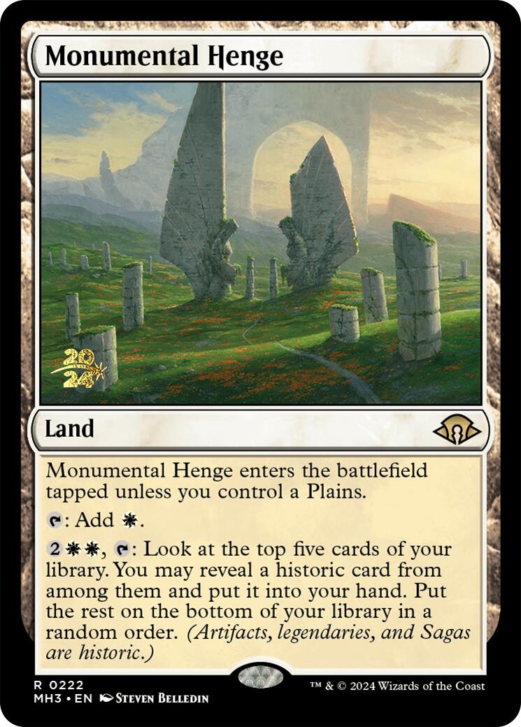 Monumental Henge [Modern Horizons 3 Prerelease Promos] | Lots Moore NSW