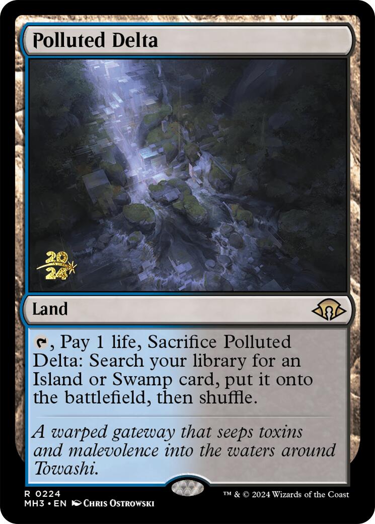 Polluted Delta [Modern Horizons 3 Prerelease Promos] | Lots Moore NSW