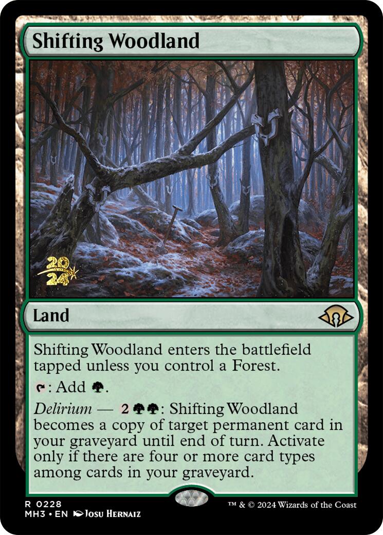 Shifting Woodland [Modern Horizons 3 Prerelease Promos] | Lots Moore NSW