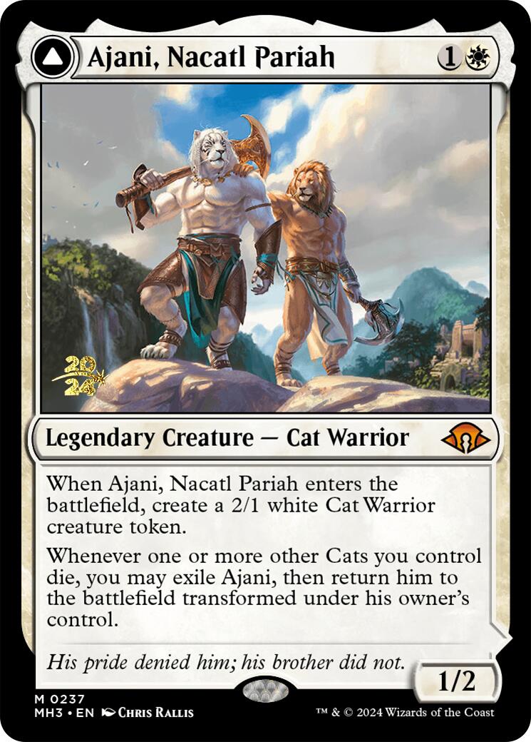 Ajani, Nacatl Pariah [Modern Horizons 3 Prerelease Promos] | Lots Moore NSW