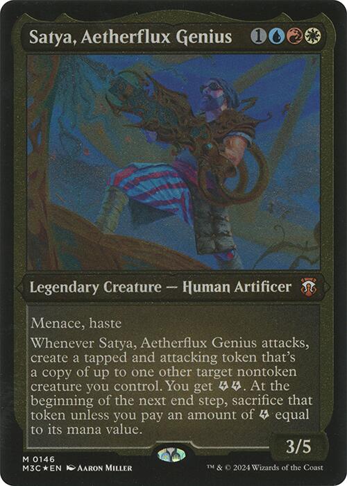 Satya, Aetherflux Genius (Display Commander) [Modern Horizons 3 Commander] | Lots Moore NSW