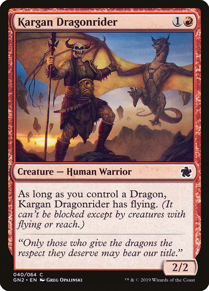 Kargan Dragonrider [Game Night 2019] | Lots Moore NSW