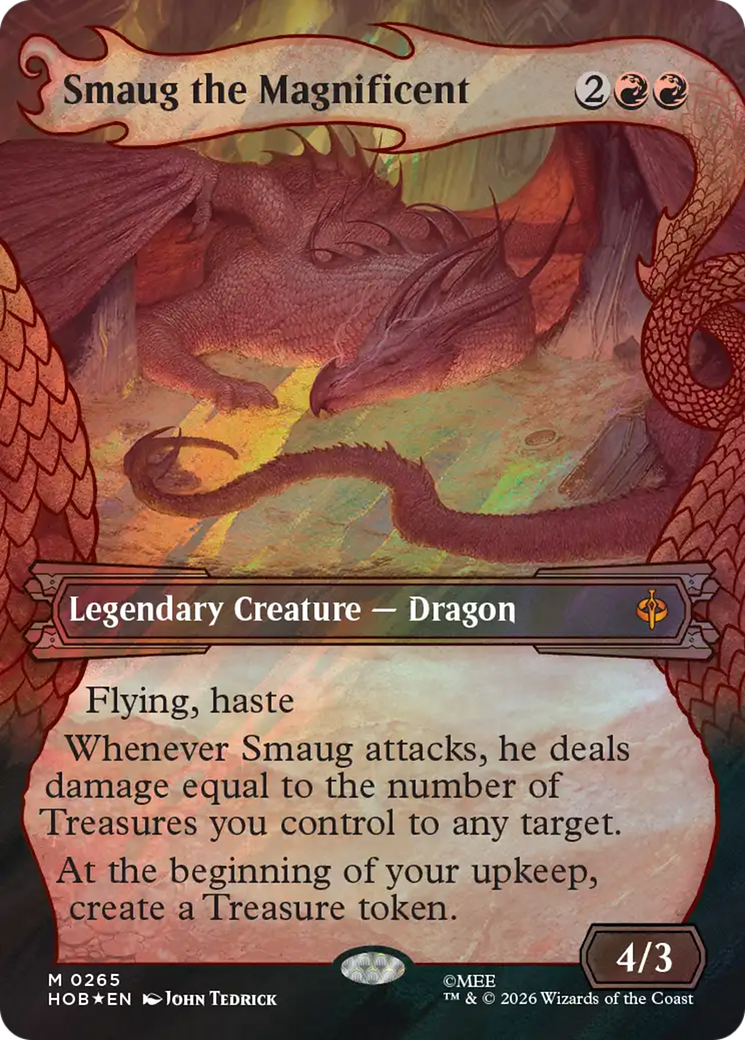 Smaug the Magnificent (Showcase) (Surge Foil) [The Hobbit] | Lots Moore NSW