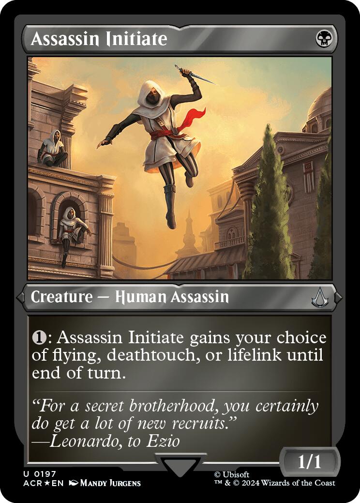 Assassin Initiate (Foil Etched) [Assassin's Creed] | Lots Moore NSW