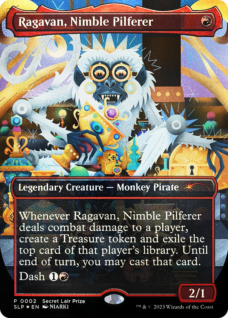 Ragavan, Nimble Pilferer (Borderless) [Secret Lair Showdown] | Lots Moore NSW