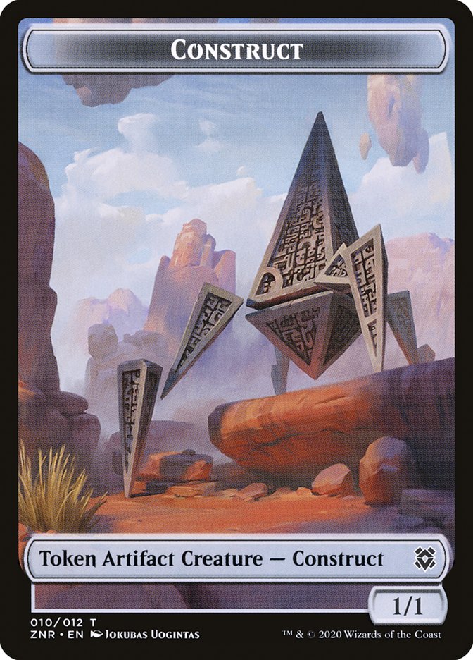 Cat // Construct Double-Sided Token [Zendikar Rising Tokens] | Lots Moore NSW