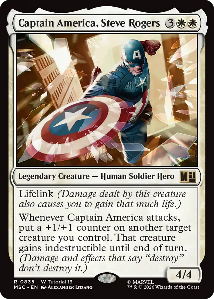 Captain America, Steve Rogers (0835) [Marvel Super Heroes Commander] | Lots Moore NSW