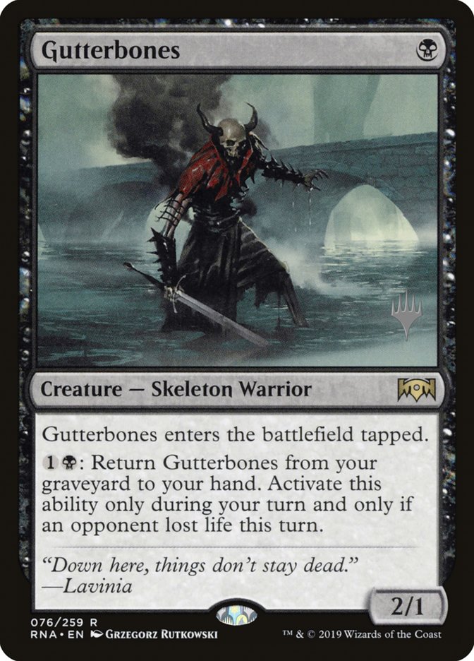 Gutterbones (Promo Pack) [Ravnica Allegiance Promos] | Lots Moore NSW