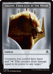 Wolf (0018) // Emblem - Arlinn, Embraces by the Moon Double-Sided Token [Innistrad Remastered Tokens] | Lots Moore NSW