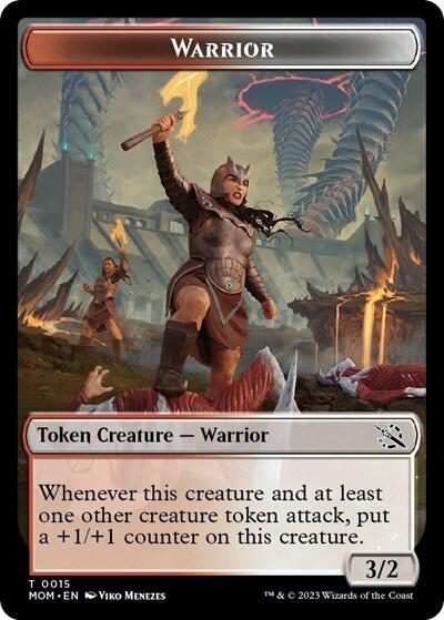 Warrior // Phyrexian Hydra (0012) Double-Sided Token [March of the Machine Tokens] | Lots Moore NSW