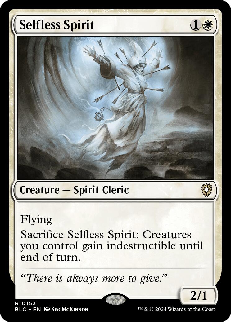 Selfless Spirit [Bloomburrow Commander] | Lots Moore NSW