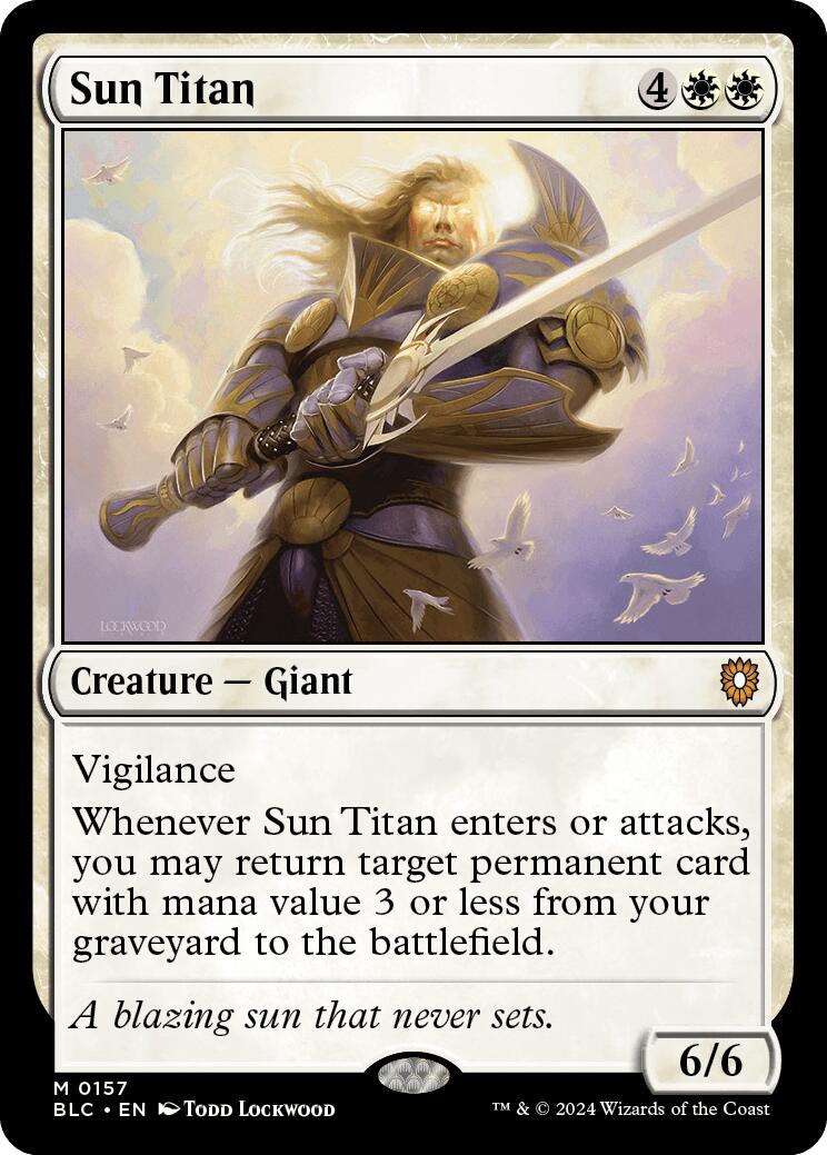 Sun Titan [Bloomburrow Commander] | Lots Moore NSW