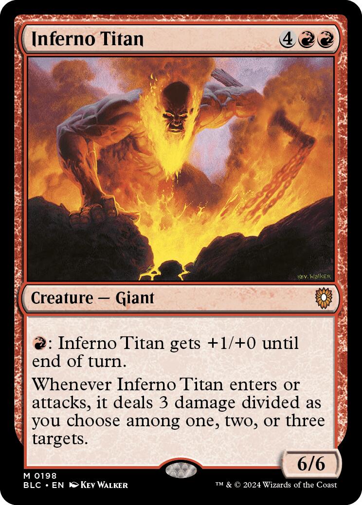 Inferno Titan [Bloomburrow Commander] | Lots Moore NSW