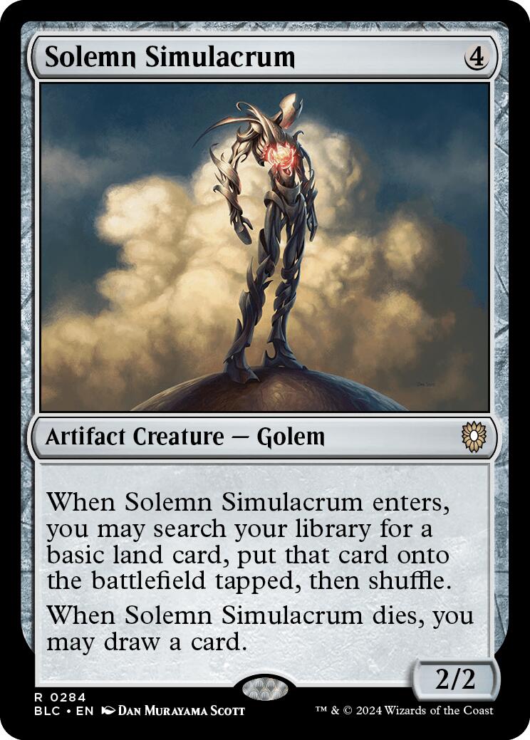 Solemn Simulacrum [Bloomburrow Commander] | Lots Moore NSW