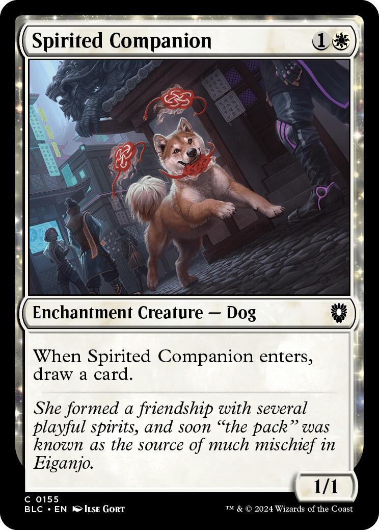 Spirited Companion [Bloomburrow Commander] | Lots Moore NSW