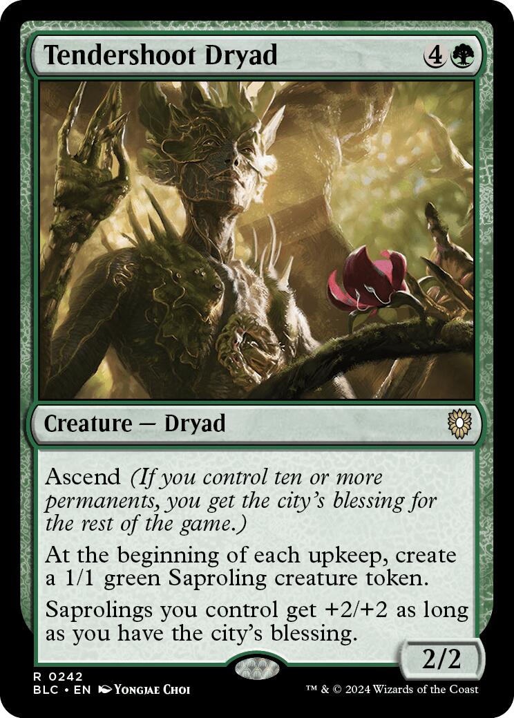 Tendershoot Dryad [Bloomburrow Commander] | Lots Moore NSW