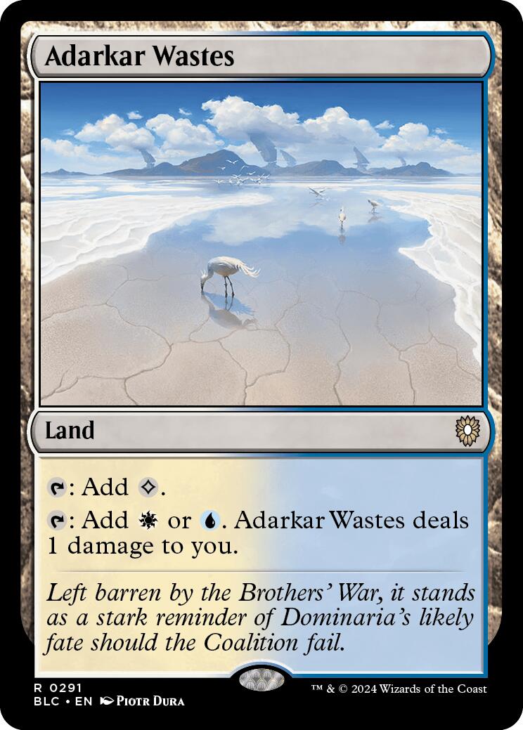 Adarkar Wastes [Bloomburrow Commander] | Lots Moore NSW