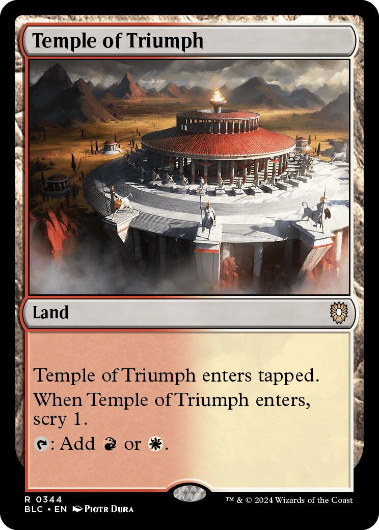 Temple of Triumph [Bloomburrow Commander] | Lots Moore NSW