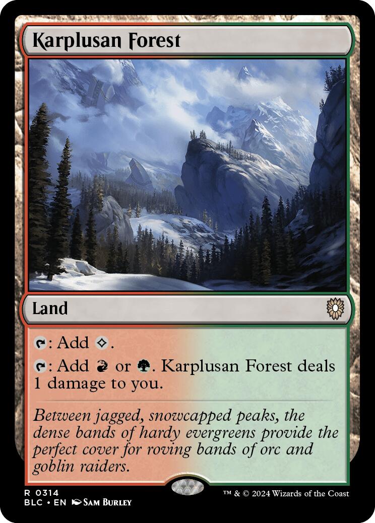 Karplusan Forest [Bloomburrow Commander] | Lots Moore NSW