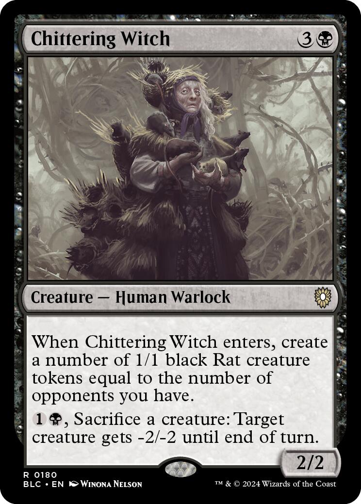 Chittering Witch [Bloomburrow Commander] | Lots Moore NSW