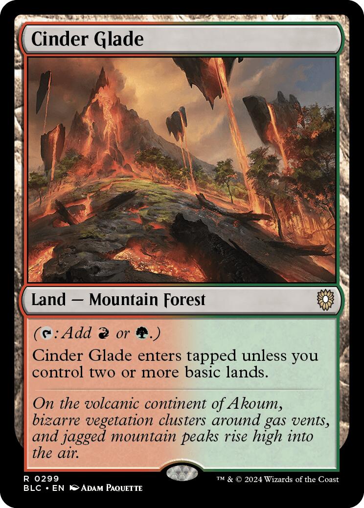 Cinder Glade [Bloomburrow Commander] | Lots Moore NSW