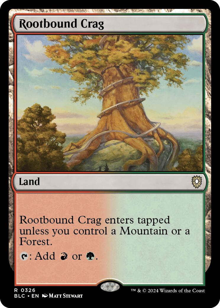 Rootbound Crag [Bloomburrow Commander] | Lots Moore NSW