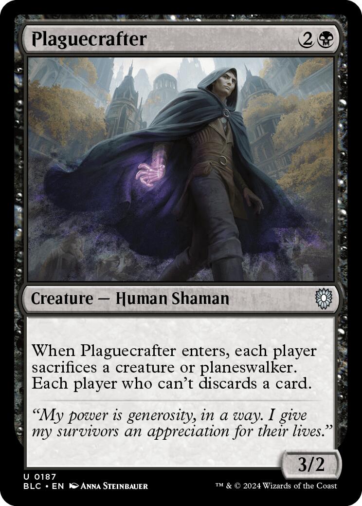 Plaguecrafter [Bloomburrow Commander] | Lots Moore NSW