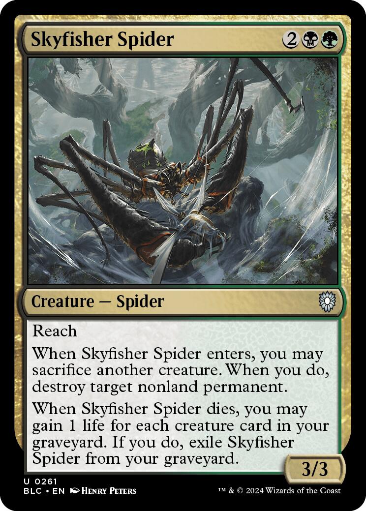 Skyfisher Spider [Bloomburrow Commander] | Lots Moore NSW