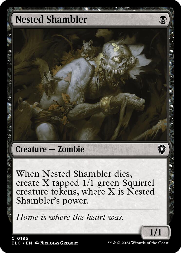 Nested Shambler [Bloomburrow Commander] | Lots Moore NSW