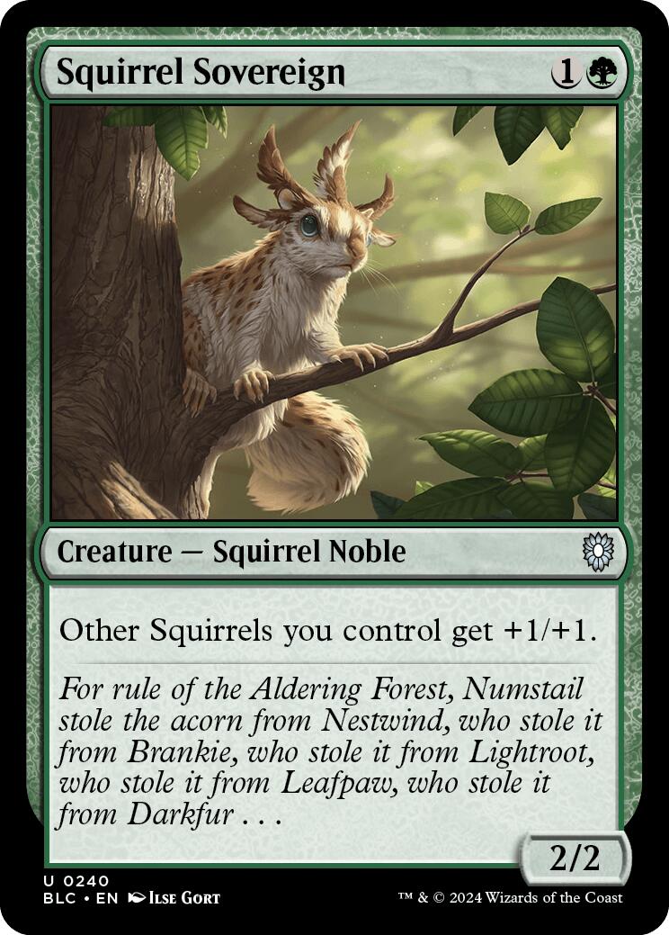 Squirrel Sovereign [Bloomburrow Commander] | Lots Moore NSW