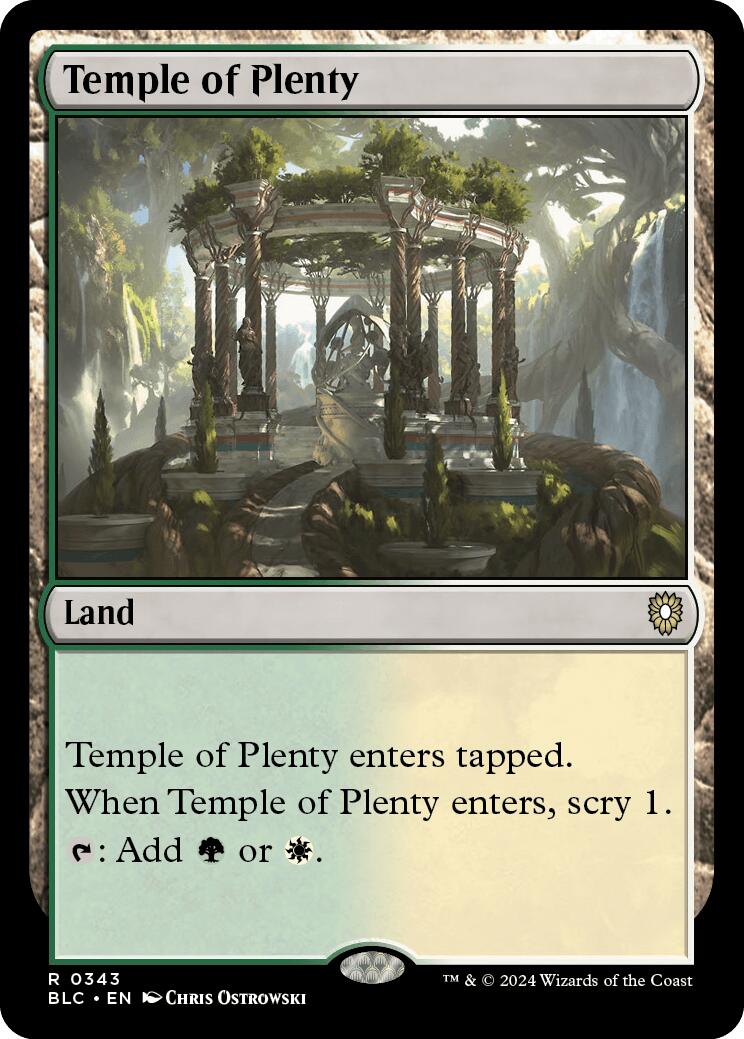 Temple of Plenty [Bloomburrow Commander] | Lots Moore NSW