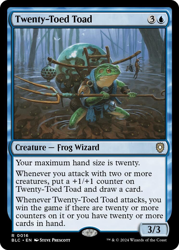 Twenty-Toed Toad [Bloomburrow Commander] | Lots Moore NSW