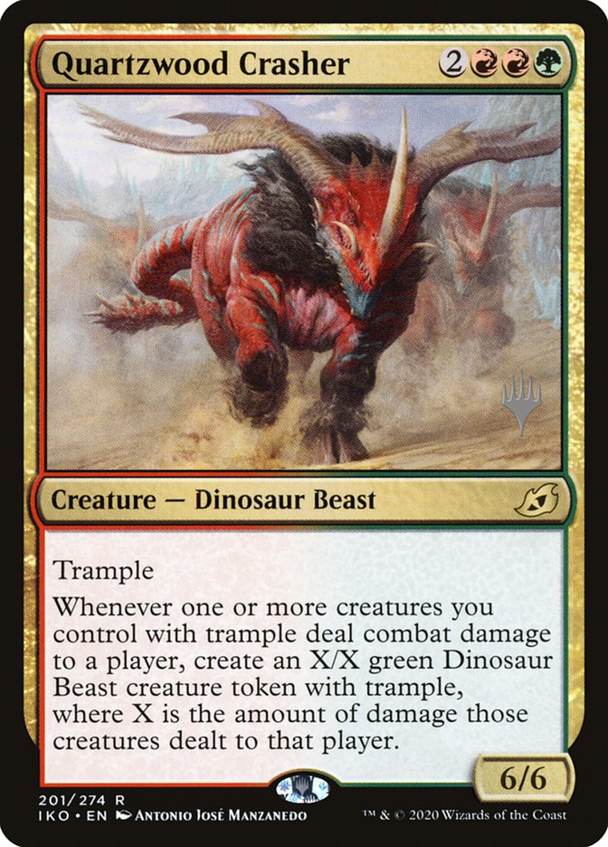Quartzwood Crasher (Promo Pack) [Ikoria: Lair of Behemoths Promos] | Lots Moore NSW