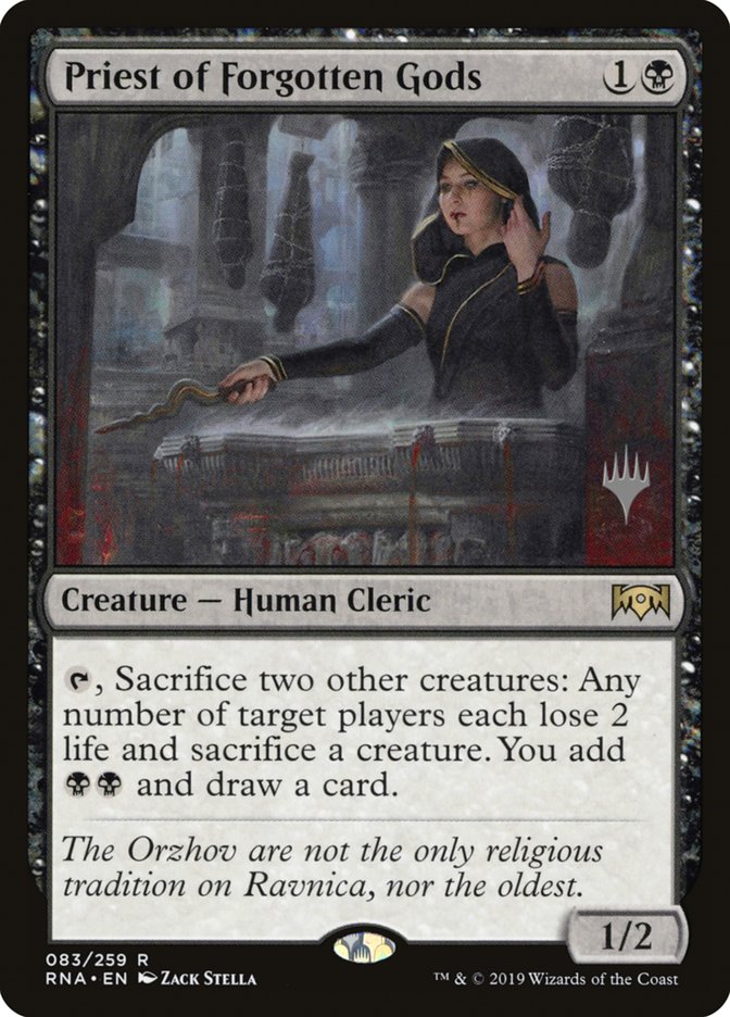Priest of Forgotten Gods (Promo Pack) [Ravnica Allegiance Promos] | Lots Moore NSW