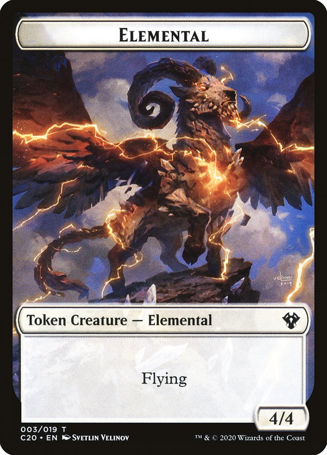 Kraken // Elemental (010) Double-Sided Token [Commander 2020 Tokens] | Lots Moore NSW