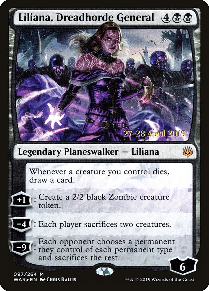 Liliana, Dreadhorde General [War of the Spark Prerelease Promos] | Lots Moore NSW