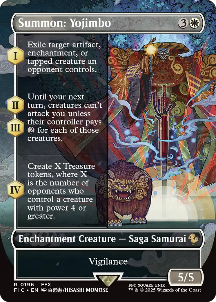 Summon: Yojimbo (Borderless) [FINAL FANTASY Commander] | Lots Moore NSW